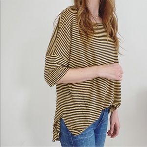 Lou & Grey Linen Striped Tee